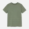 T-shirt Texturé Rayé