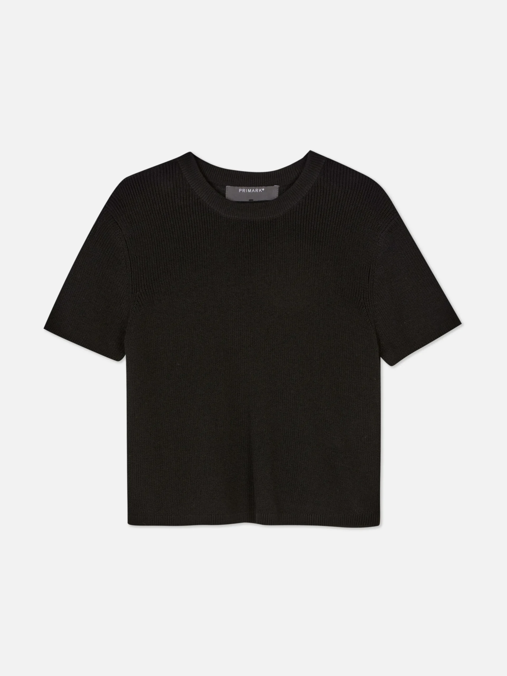 T-shirt Tricoté à Col Rond
