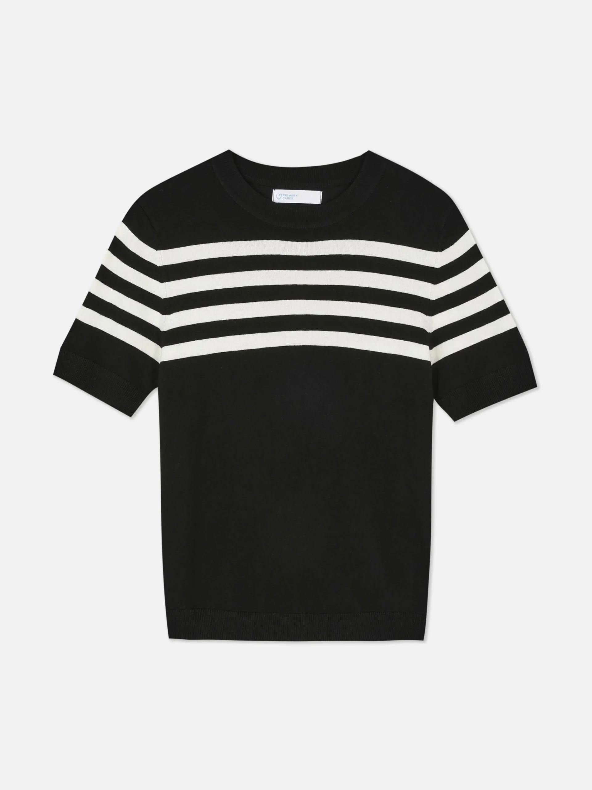 T-shirt Tricoté à Manches Courtes