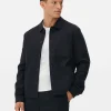 Veste Boutonnée à Rayures Fines Kem
