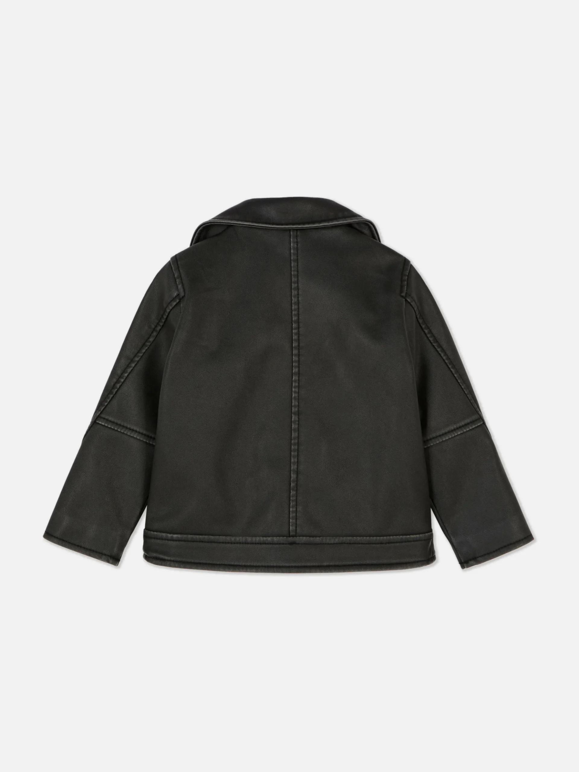 Veste De Motard En Simili Cuir