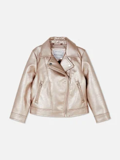 Veste De Motard Métallisée