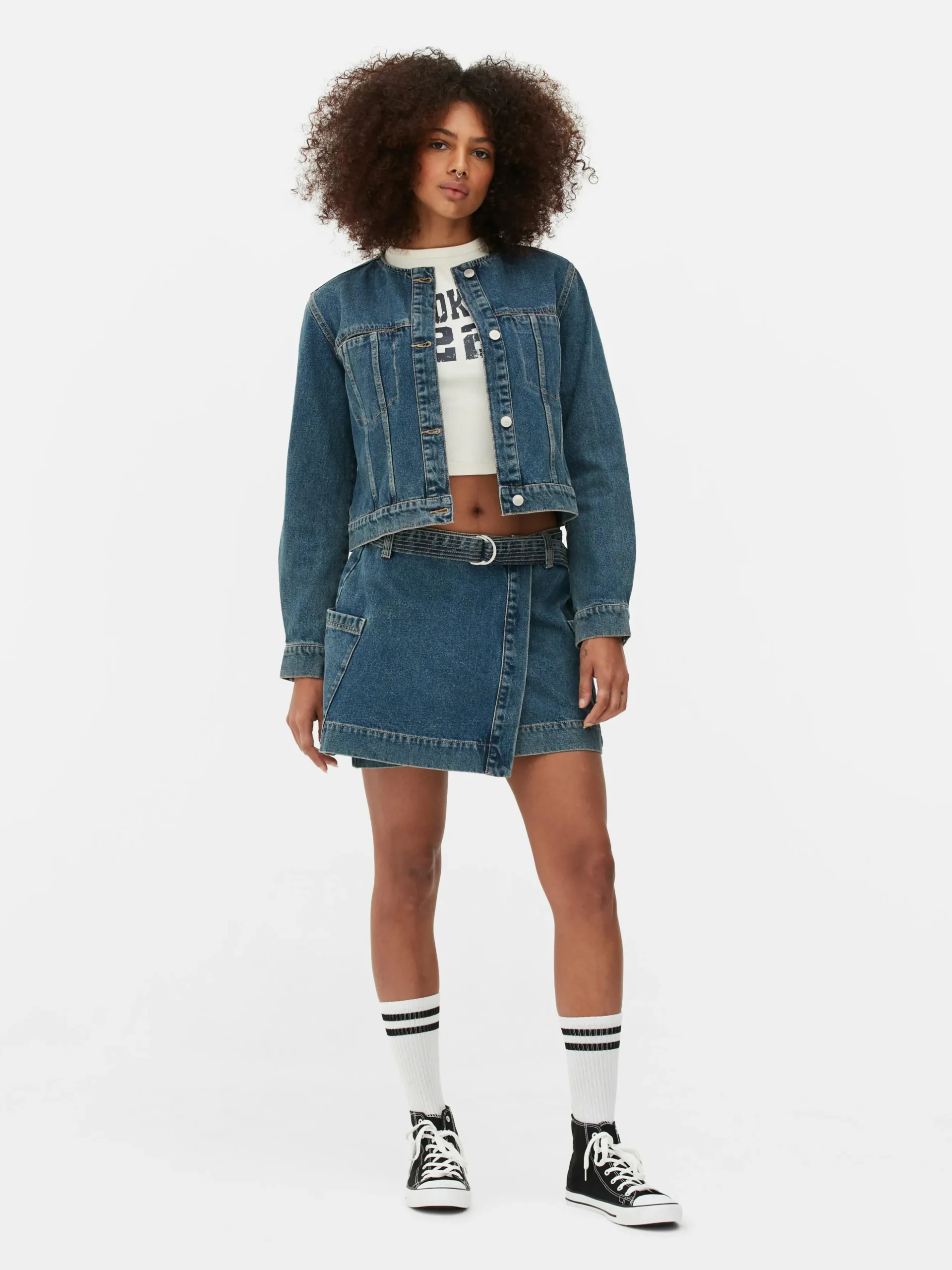 Veste En Jean Sans Col