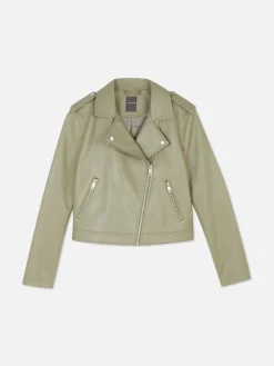 Veste Motard En Simili Cuir Essential