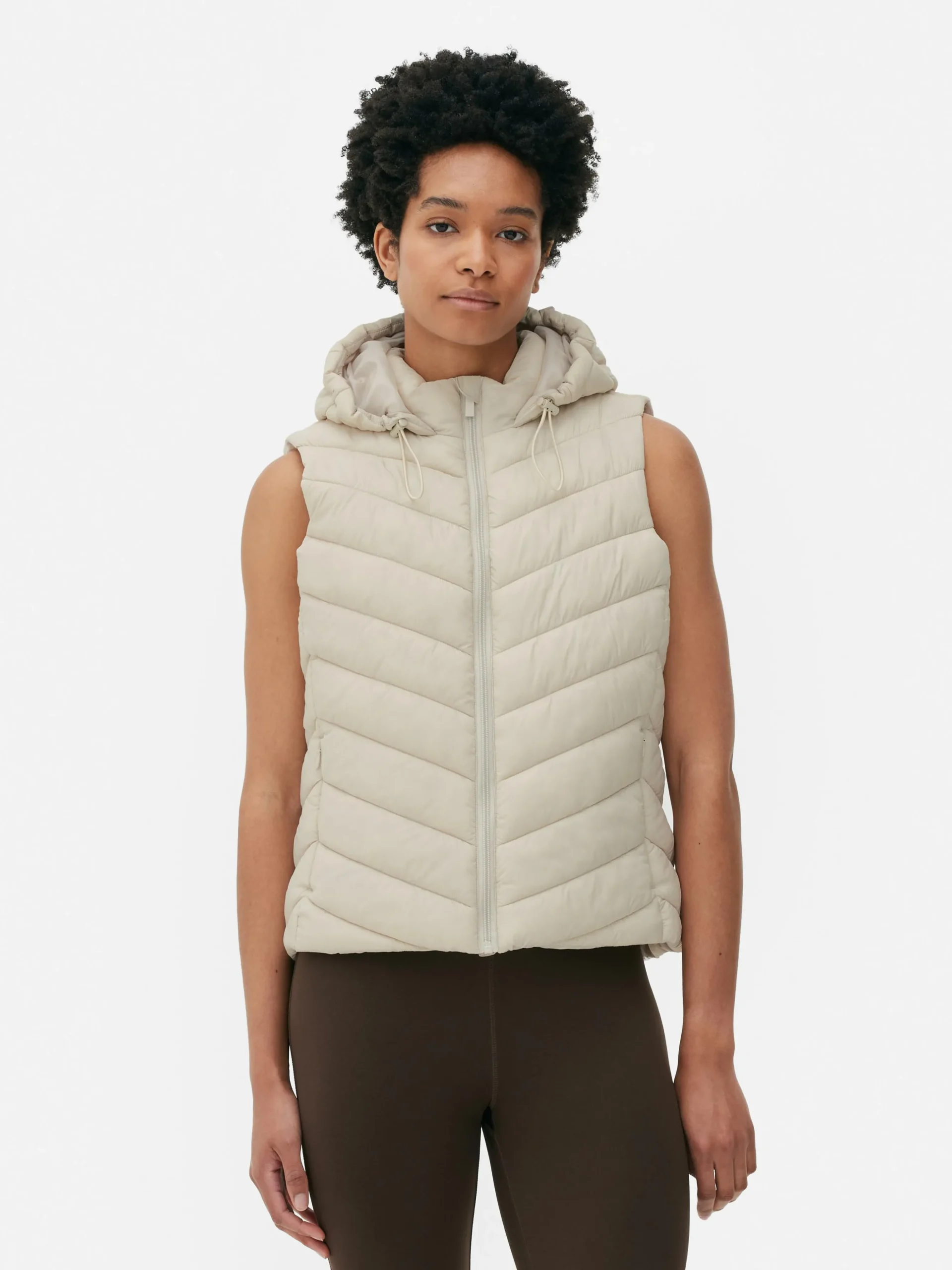 Veste Sans Manche à Capuche