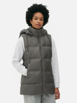 Veste Sans Manches Matelassée à Capuche