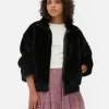 Veste Zippée En Fausse Fourrure