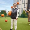 Veste Zippée Sans Manches Et à Capuche