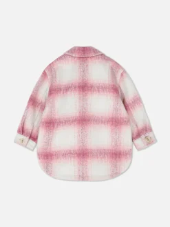 Veste-chemise Boutonnée à Carreaux